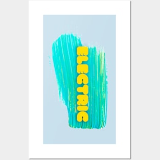 Electric paint Posters and Art